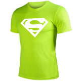Comic LOGO Super Hero Summer T Shirt Superman Batman Captain America The Flash Marvel Movie Men T-Shirts Quick Dry Tops Tees