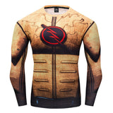 New Marvel 2018 Punisher Superhero Superman/Batman Men Long Sleeve T Shirt G ym Compression Tights Tops Fitness T-shirt