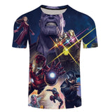 Marvel Avengers 3 Thanos 3d Compression Short Sleeve T-Shirt Men New Fashion Summer Men T Shirt Funny Fitness Shirt Tops & Tees
