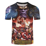 Marvel Avengers 3 Thanos 3d Compression Short Sleeve T-Shirt Men New Fashion Summer Men T Shirt Funny Fitness Shirt Tops & Tees