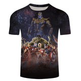 Marvel Avengers 3 Thanos 3d Compression Short Sleeve T-Shirt Men New Fashion Summer Men T Shirt Funny Fitness Shirt Tops & Tees