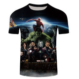Marvel Avengers 3 Thanos 3d Compression Short Sleeve T-Shirt Men New Fashion Summer Men T Shirt Funny Fitness Shirt Tops & Tees