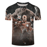 Marvel Avengers 3 Thanos 3d Compression Short Sleeve T-Shirt Men New Fashion Summer Men T Shirt Funny Fitness Shirt Tops & Tees