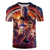 Marvel Avengers 3 Thanos 3d Compression Short Sleeve T-Shirt Men New Fashion Summer Men T Shirt Funny Fitness Shirt Tops & Tees