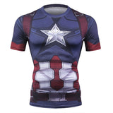 New Captain America 3D Printed T-Shirt Men Compression Men T Shirt Superhero Marvel Funny Fitness Clothing Crossfit Tops & Tees