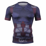 New Captain America 3D Printed T-Shirt Men Compression Men T Shirt Superhero Marvel Funny Fitness Clothing Crossfit Tops & Tees