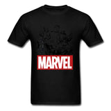 Newest Men Top Grey T-shirts Hulk Marvel Clothes Crew Neck Tshirt Short Sleeve 100% Cotton T Shirts Superheroes Tops & Tees