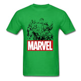 Newest Men Top Grey T-shirts Hulk Marvel Clothes Crew Neck Tshirt Short Sleeve 100% Cotton T Shirts Superheroes Tops & Tees