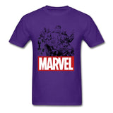 Newest Men Top Grey T-shirts Hulk Marvel Clothes Crew Neck Tshirt Short Sleeve 100% Cotton T Shirts Superheroes Tops & Tees