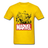 Newest Men Top Grey T-shirts Hulk Marvel Clothes Crew Neck Tshirt Short Sleeve 100% Cotton T Shirts Superheroes Tops & Tees