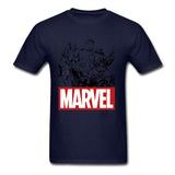Newest Men Top Grey T-shirts Hulk Marvel Clothes Crew Neck Tshirt Short Sleeve 100% Cotton T Shirts Superheroes Tops & Tees