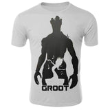 Marvel Movie T-shirt Cute Style O-neck High Quality Short Sleeves T-shirt Galaxy Groot Streetwear Fashion Plus size S-4xl