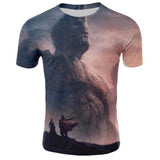 Marvel Movie T-shirt Cute Style O-neck High Quality Short Sleeves T-shirt Galaxy Groot Streetwear Fashion Plus size S-4xl