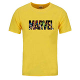 New Fashion Marvel Short Sleeve T-shirt Men Superhero print t shirt O-neck comic Marvel shirts tops men clothes Tee