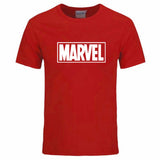 New Fashion Marvel Short Sleeve T-shirt Men Superhero print t shirt O-neck comic Marvel shirts tops men clothes Tee