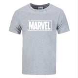 New Fashion Marvel Short Sleeve T-shirt Men Superhero print t shirt O-neck comic Marvel shirts tops men clothes Tee