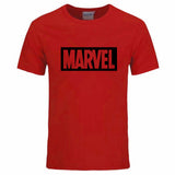 New Fashion Marvel Short Sleeve T-shirt Men Superhero print t shirt O-neck comic Marvel shirts tops men clothes Tee