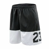 No.23 Black and White Basketball Shorts