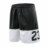 No.23 Black and White Basketball Shorts