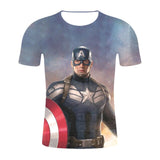 Men T Shirt 2018 Avengers Logo Tshirt Infinity Symbol T-shirt 3D Metal Marvel Tops Captain Tees Fashion Superhero Clothes Venom