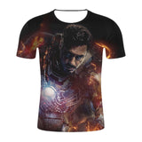 Men T Shirt 2018 Avengers Logo Tshirt Infinity Symbol T-shirt 3D Metal Marvel Tops Captain Tees Fashion Superhero Clothes Venom