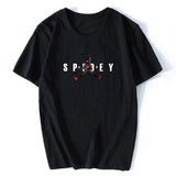 2019 Discount Spider Man Venom Top White T-shirts Crewneck Cotton Tops Shirt Men Tee Shirt Custom Marvel Spiderman Tshirt