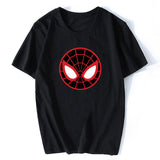 2019 Discount Spider Man Venom Top White T-shirts Crewneck Cotton Tops Shirt Men Tee Shirt Custom Marvel Spiderman Tshirt