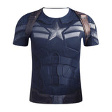 New Summer Marvel Avengers 3D Printed Ironman T Shirt Men Compression Crossfit Short Sleeve Men T-Shirt Fashion Fitness Clothing
