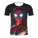 New Summer Marvel Avengers 3D Printed Ironman T Shirt Men Compression Crossfit Short Sleeve Men T-Shirt Fashion Fitness Clothing