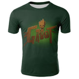 2019 Guardians of the Galaxy Groot unny tee cute t shirts homme men 100% cotton cool tshirt summer Marvel t-shirt Tops