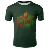 2019 Guardians of the Galaxy Groot unny tee cute t shirts homme men 100% cotton cool tshirt summer Marvel t-shirt Tops