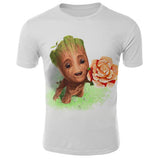 2019 Guardians of the Galaxy Groot unny tee cute t shirts homme men 100% cotton cool tshirt summer Marvel t-shirt Tops