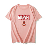 The Avengers T Shirt Women Marvel Spider-Man Iron Man 2019 New Style Tshirt Summer Short Sleeves Casual Clothers
