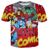 Marvel Avengers 4 kids 3d print tshirts baby boy cartoon tees ironman Spiderman cosplay child Girls t shirts Thanos Hulk tops