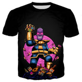 Marvel Avengers 4 kids 3d print tshirts baby boy cartoon tees ironman Spiderman cosplay child Girls t shirts Thanos Hulk tops