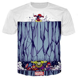 Marvel Avengers 4 kids 3d print tshirts baby boy cartoon tees ironman Spiderman cosplay child Girls t shirts Thanos Hulk tops