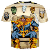 Marvel Avengers 4 kids 3d print tshirts baby boy cartoon tees ironman Spiderman cosplay child Girls t shirts Thanos Hulk tops