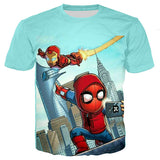 Marvel Avengers 4 kids 3d print tshirts baby boy cartoon tees ironman Spiderman cosplay child Girls t shirts Thanos Hulk tops