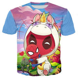 Marvel Avengers 4 kids 3d print tshirts baby boy cartoon tees ironman Spiderman cosplay child Girls t shirts Thanos Hulk tops