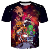 Marvel Avengers 4 kids 3d print tshirts baby boy cartoon tees ironman Spiderman cosplay child Girls t shirts Thanos Hulk tops