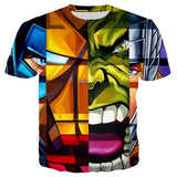 Marvel Avengers 4 kids 3d print tshirts baby boy cartoon tees ironman Spiderman cosplay child Girls t shirts Thanos Hulk tops