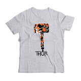 Men's Marvel Thor Ragnarok Hammer Logo T-Shirt | Sizes XS-XXXL Fashion T-Shirts Slim Fit O-Neck Shirt Summer Short Sleeves