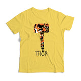 Men's Marvel Thor Ragnarok Hammer Logo T-Shirt | Sizes XS-XXXL Fashion T-Shirts Slim Fit O-Neck Shirt Summer Short Sleeves