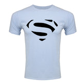 Comic LOGO Super Hero T Shirt Superman Batman Captain America the Flash Marvel Movie Men Cosplay T-Shirts superhero Geek Tee