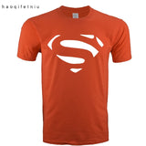 Comic LOGO Super Hero T Shirt Superman Batman Captain America the Flash Marvel Movie Men Cosplay T-Shirts superhero Geek Tee