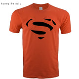 Comic LOGO Super Hero T Shirt Superman Batman Captain America the Flash Marvel Movie Men Cosplay T-Shirts superhero Geek Tee