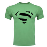 Comic LOGO Super Hero T Shirt Superman Batman Captain America the Flash Marvel Movie Men Cosplay T-Shirts superhero Geek Tee