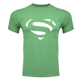 Comic LOGO Super Hero T Shirt Superman Batman Captain America the Flash Marvel Movie Men Cosplay T-Shirts superhero Geek Tee