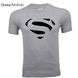 Comic LOGO Super Hero T Shirt Superman Batman Captain America the Flash Marvel Movie Men Cosplay T-Shirts superhero Geek Tee