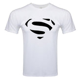 Comic LOGO Super Hero T Shirt Superman Batman Captain America the Flash Marvel Movie Men Cosplay T-Shirts superhero Geek Tee